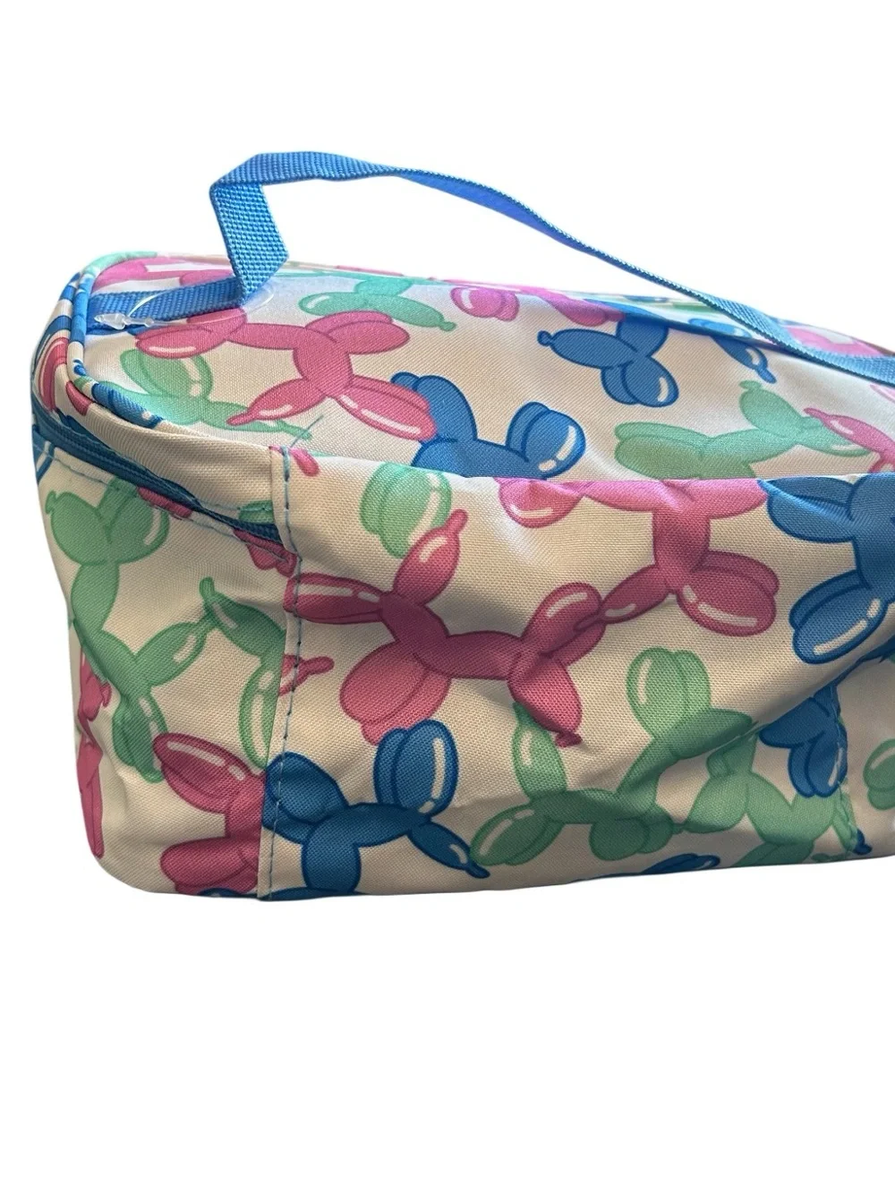 Makeup Carry Case Zippered Pouch Cosmetic Organizer 9” Balloon Dog Print New
